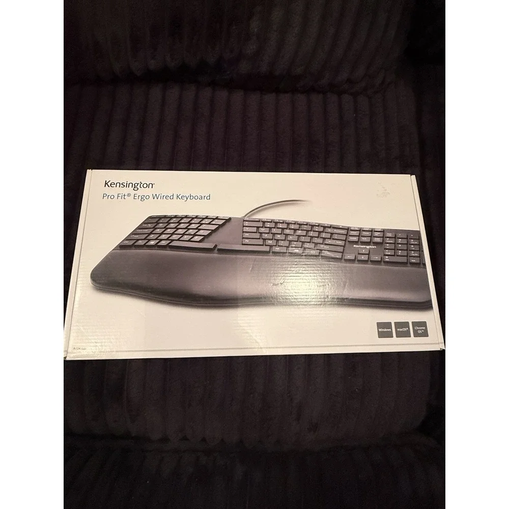 Kensington Pro Fit Ergo Wired Keyboard K75400US Black BNIB SEALED